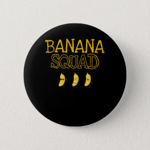 Badge Rond 5 Cm Banana Squad Happy Kawaii Fruits Cool