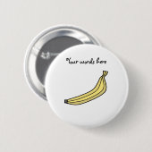 Badge Rond 5 Cm Banane (Devant & derrière)
