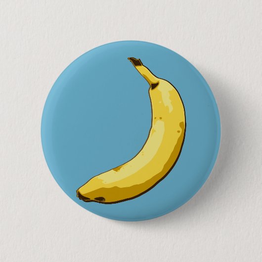 Badge Rond 5 Cm Banane (Devant)