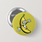 Badge Rond 5 Cm Banane (Devant & derrière)