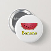 Badge Rond 5 Cm Banane (Devant & derrière)