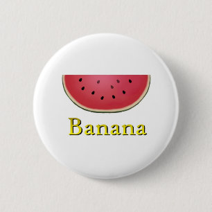 Badge Rond 5 Cm Banane