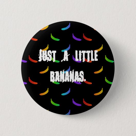 Badge Rond 5 Cm Banane d'arc-en-ciel (Devant)