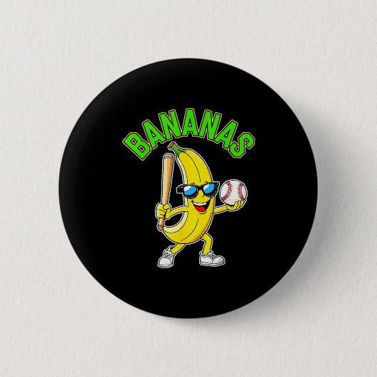 Badge Rond 5 Cm Banane drôle (Devant)