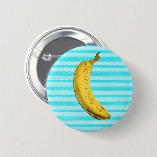Badge Rond 5 Cm Banane drôle (Devant & derrière)