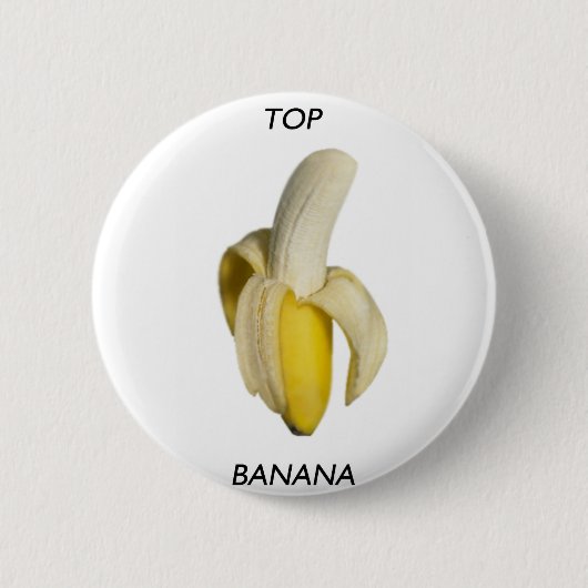 Badge Rond 5 Cm Banane supérieure (Devant)