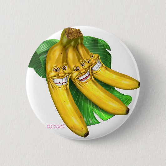 Badge Rond 5 Cm bananes (Devant)