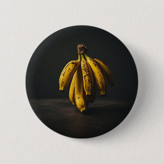 Badge Rond 5 Cm Bananes debout pittoresques