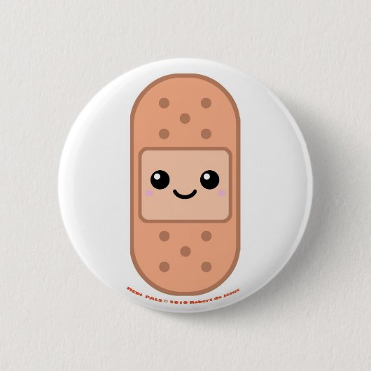 Badge Rond 5 Cm Bandage de copains de Medi (Devant)