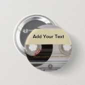 Badge Rond 5 Cm Bande Casette (Devant & derrière)