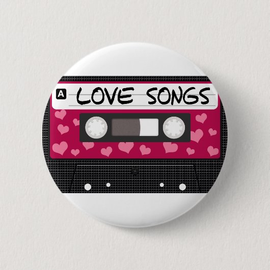 Badge Rond 5 Cm Bande de chansons d'amour (Devant)