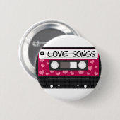 Badge Rond 5 Cm Bande de chansons d'amour (Devant & derrière)