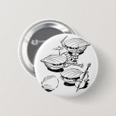 Badge Rond 5 Cm Bande de feston (Devant & derrière)