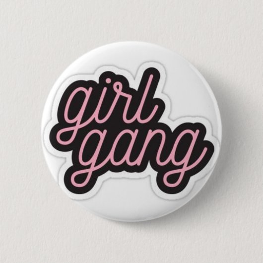 Badge Rond 5 Cm Bande de fille (Devant)