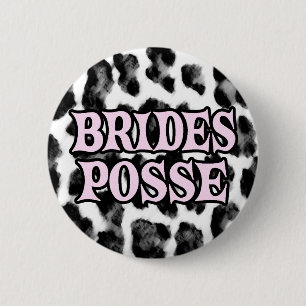 Badge Rond 5 Cm Bande de jeunes mariées