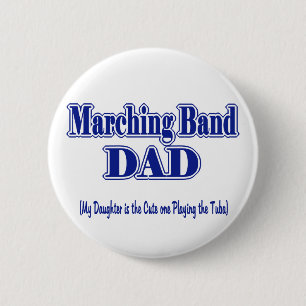 Badge Rond 5 Cm Bande de Marquage papa/ Tuba