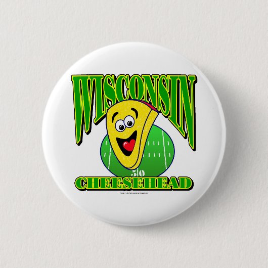 Badge Rond 5 Cm Bande dessinée 2 de CheeseHead (Devant)