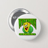 Badge Rond 5 Cm Bande dessinée 2 de CheeseHead (Devant & derrière)