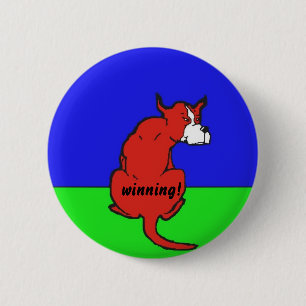 Badge Rond 5 Cm bande dessinée de chien