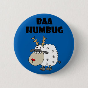 Badge Rond 5 Cm Bande dessinée fumiste de calembour de Noël de B