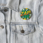Badge Rond 5 Cm Bande dessinée Pop Art ZAP! (En situation)