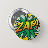 Badge Rond 5 Cm Bande dessinée Pop Art ZAP! (Devant & derrière)