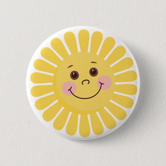Badge Rond 5 Cm Bande dessinée Sun (Devant)