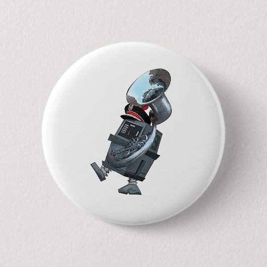 Badge Rond 5 Cm Bande Marche Gonk Droid (Devant)