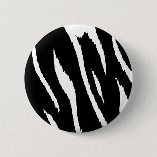 Badge Rond 5 Cm Bande noire et blanche (Devant)