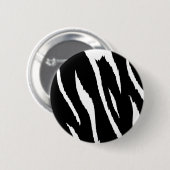 Badge Rond 5 Cm Bande noire et blanche (Devant & derrière)