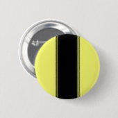 Badge Rond 5 Cm Bande noire et jaune (Devant & derrière)