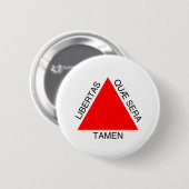 Badge Rond 5 Cm Bandeira de Minas Gerais, Brésil (Devant & derrière)