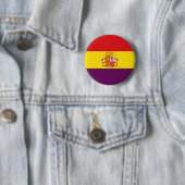 Badge Rond 5 Cm Bandera de la República (En situation)