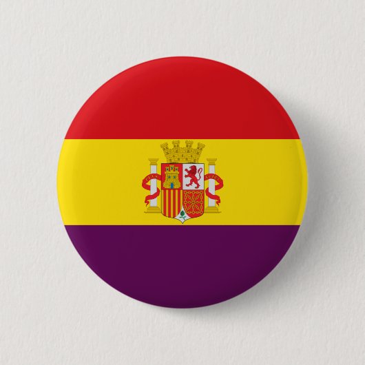 Badge Rond 5 Cm Bandera de la República Española (Devant)
