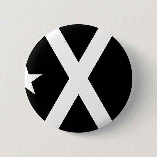 Badge Rond 5 Cm Bandera Negra - drapeau d'Estelada Catalunya (Devant)