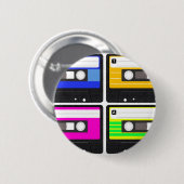 Badge Rond 5 Cm Bandes (Devant & derrière)