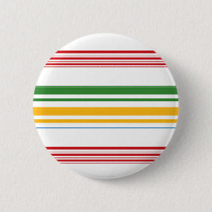 Badge Rond 5 Cm Bandes jaunes vert mignons