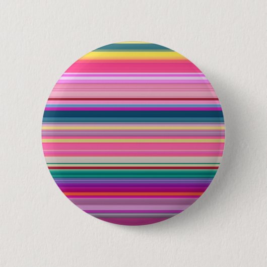 Badge Rond 5 Cm Bandes multicolores rétro (Devant)