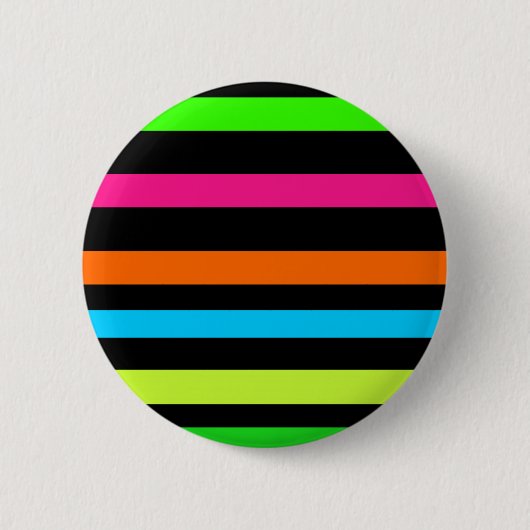 Badge Rond 5 Cm Bandes néon (Devant)