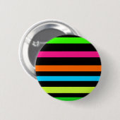 Badge Rond 5 Cm Bandes néon (Devant & derrière)