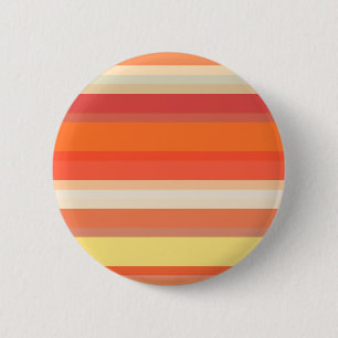 Badge Rond 5 Cm Bandes rouges mignonnes orange