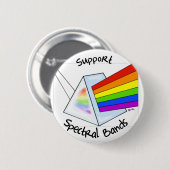 Badge Rond 5 Cm Bandes spectrales (Devant & derrière)