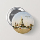 Badge Rond 5 Cm Bangkok, Thaïlande (Devant & derrière)