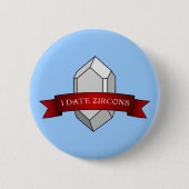 Badge Rond 5 Cm Bannière I Date Zircons (Devant)