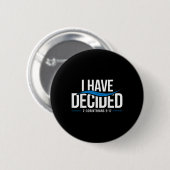 Badge Rond 5 Cm Baptême J'Ai Décidé Baptisé _1 (Devant & derrière)