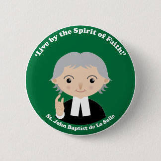 Badge Rond 5 Cm Baptiste De La Salle de St John