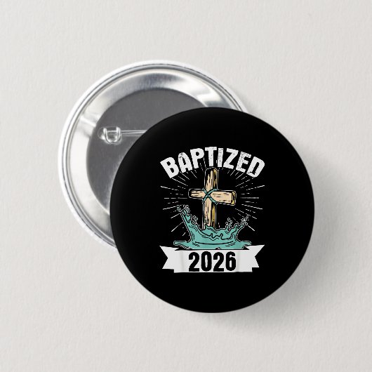 Badge Rond 5 Cm Baptized 2026 (Devant & derrière)