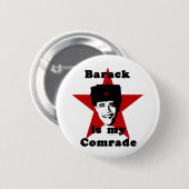 Badge Rond 5 Cm Barack est mon camarade (Devant & derrière)