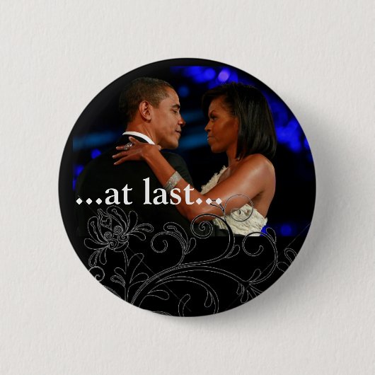 Badge Rond 5 Cm Barack et Michelle Obama (Devant)