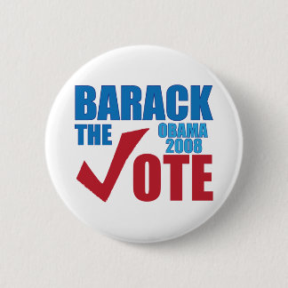 Badge Rond 5 Cm Barack la campagne électorale 2008 d'Obama de vote